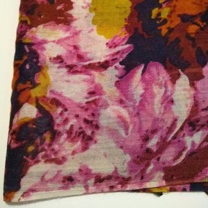 Dramatic floral print scarf